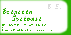 brigitta szilvasi business card